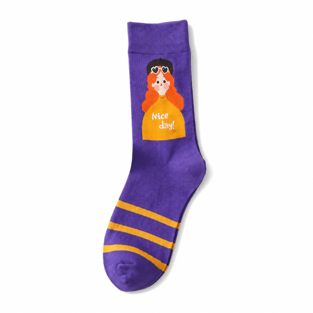 Women’s Charming Stitched Accent Crew Socks – Soft Everyday Cotton Socks