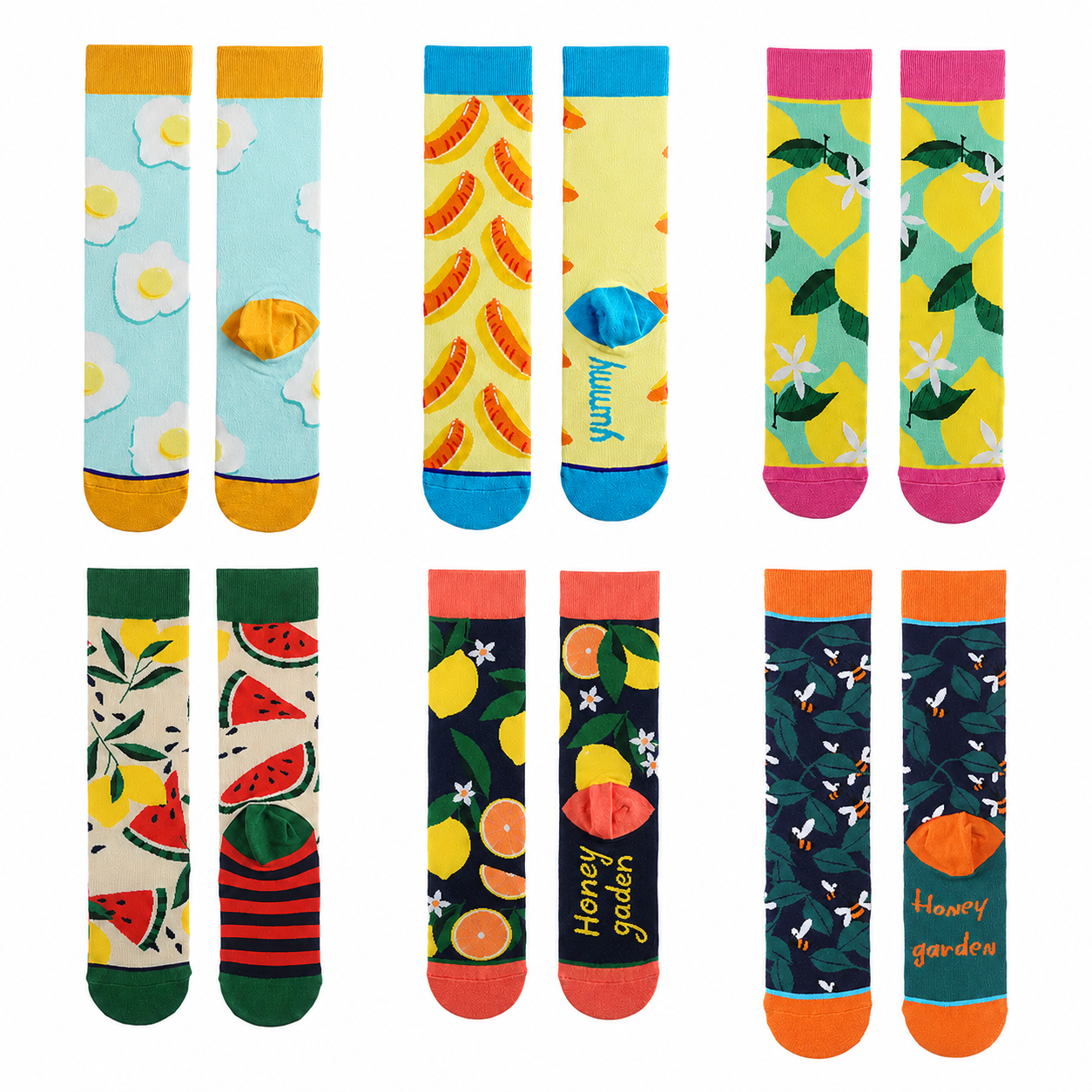 Women’s Desert Doodle Tube Socks – Playful Plant-Inspired Casual Socks