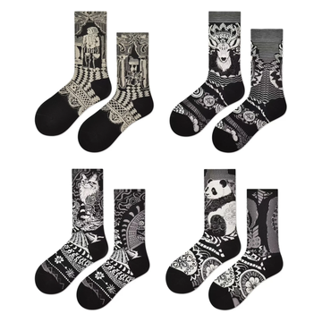Women’s Mulberry Silk-Blend Crew Socks – Japanese-Inspired Lightweight Summer Socks