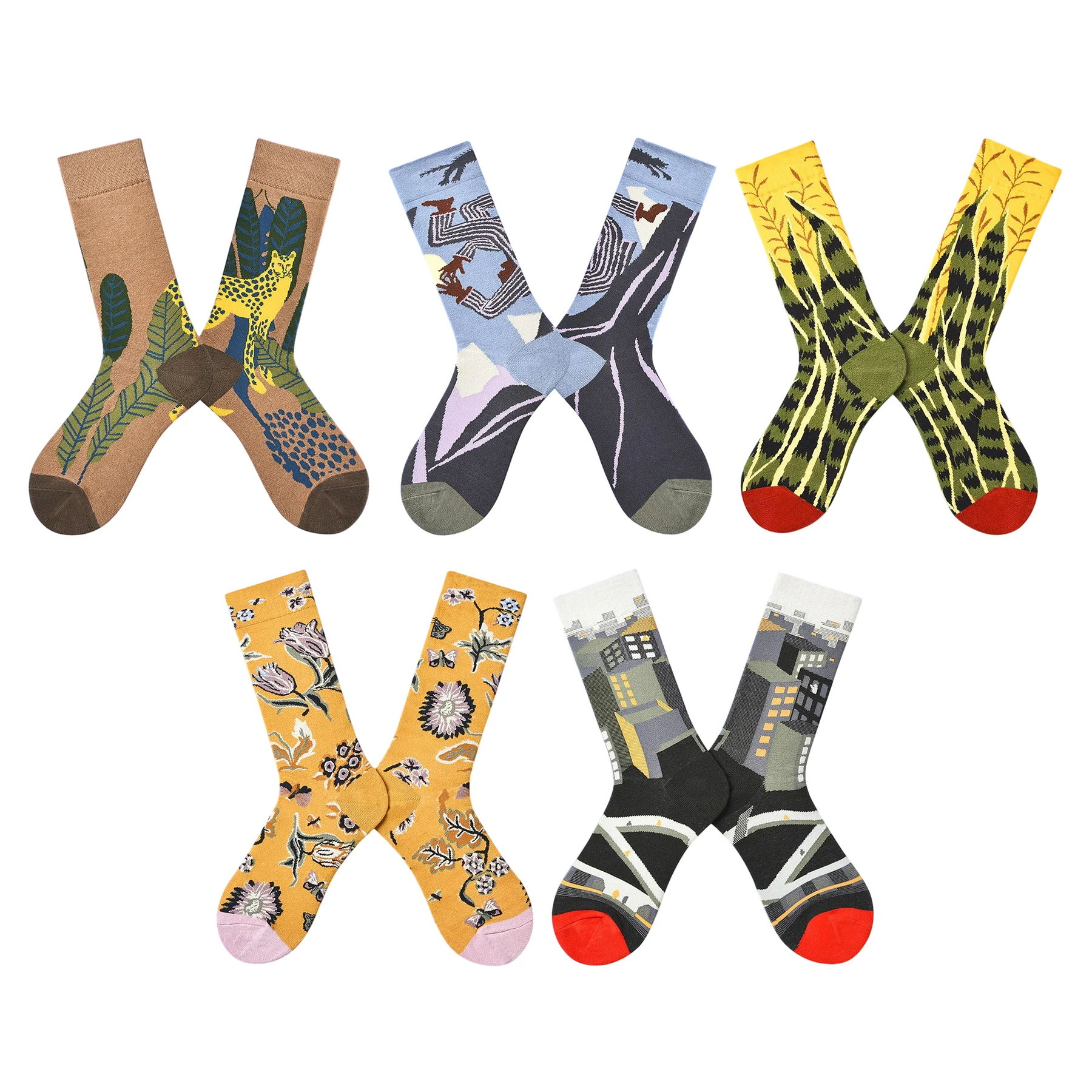 Women’s Boutique Street Style Long Socks – Elegant Autumn Winter Crew Socks