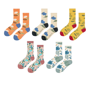 Women’s Impressionist Critter Long Socks – Soft Art-Inspired Everyday Socks