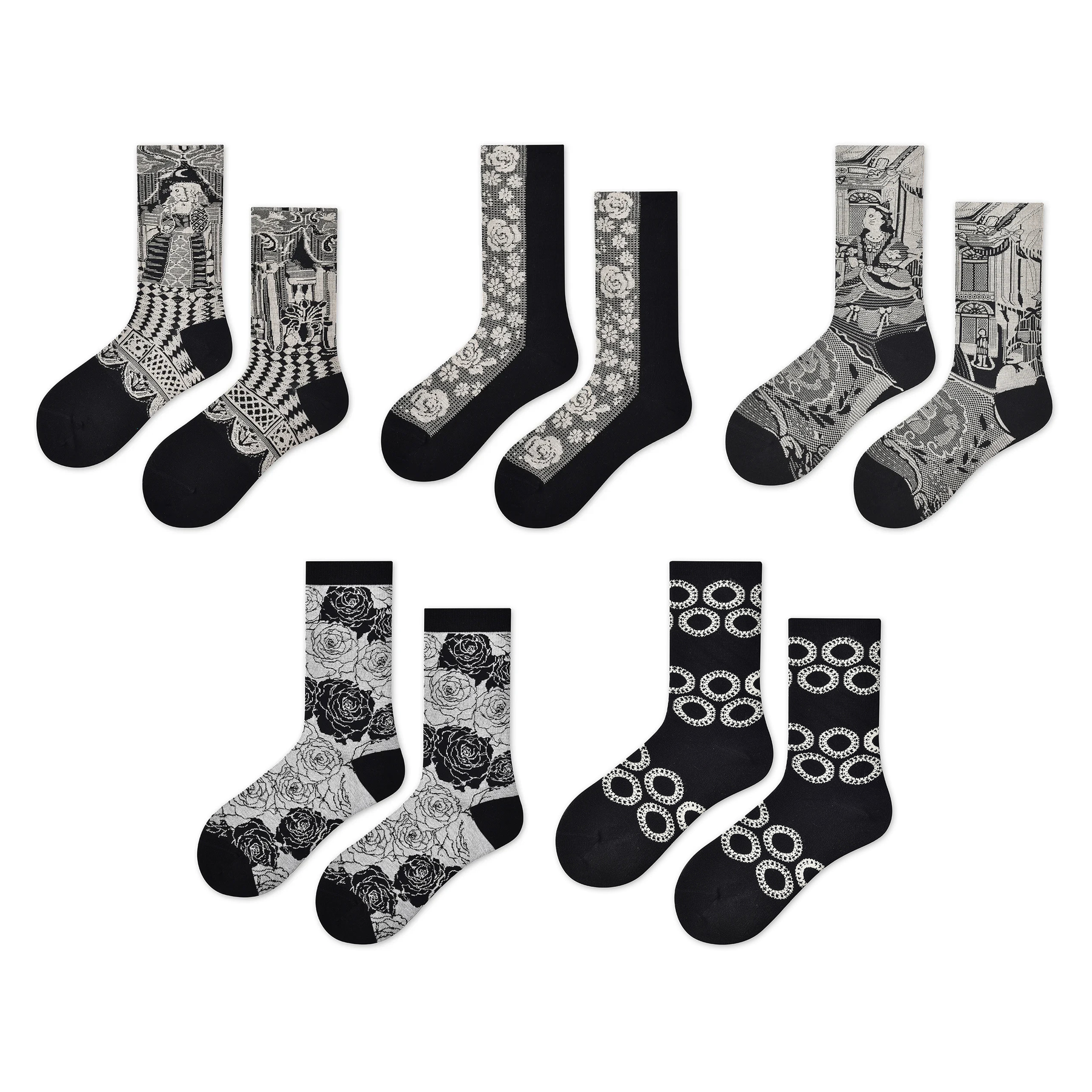 Women’s Refined Silk-Blend Mid-Calf Socks – Minimal Luxe Spring Summer Socks