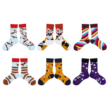 Unisex Oddball Cartoon Tube Socks – Creative Casual Socks for Couples
