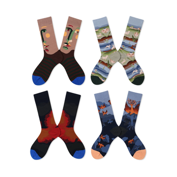Women’s Café Society High-Crew Socks – Polished Autumn Winter Dress Socks