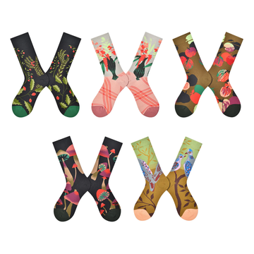 Women’s Vibrant Plain Long Socks – European-Inspired Urban Style Socks