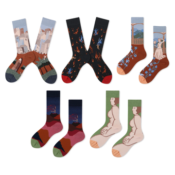 Women’s Parisian Minimalist Mid-Calf Socks – Elegant Cool-Weather Casual Socks