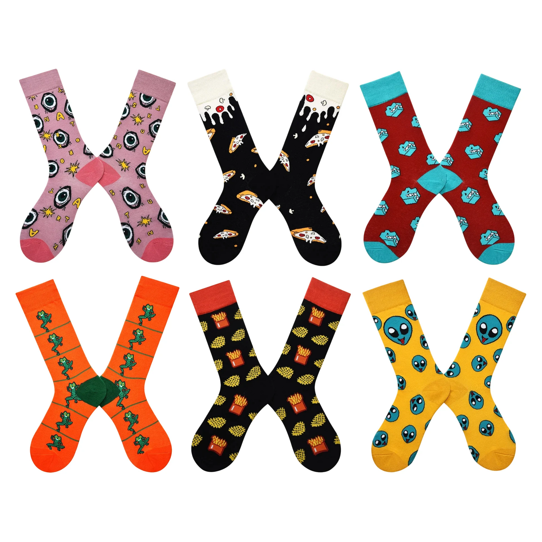 Unisex Whimsical Orchard High Socks – Fun Couple Streetwear Socks