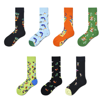 Women’s Retro Diner Mid-Calf Socks – Playful Hamburger Novelty Socks