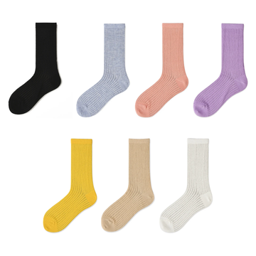 Women’s Candy Color Mesh Crew Socks – Japanese-Inspired Breathable Summer Socks