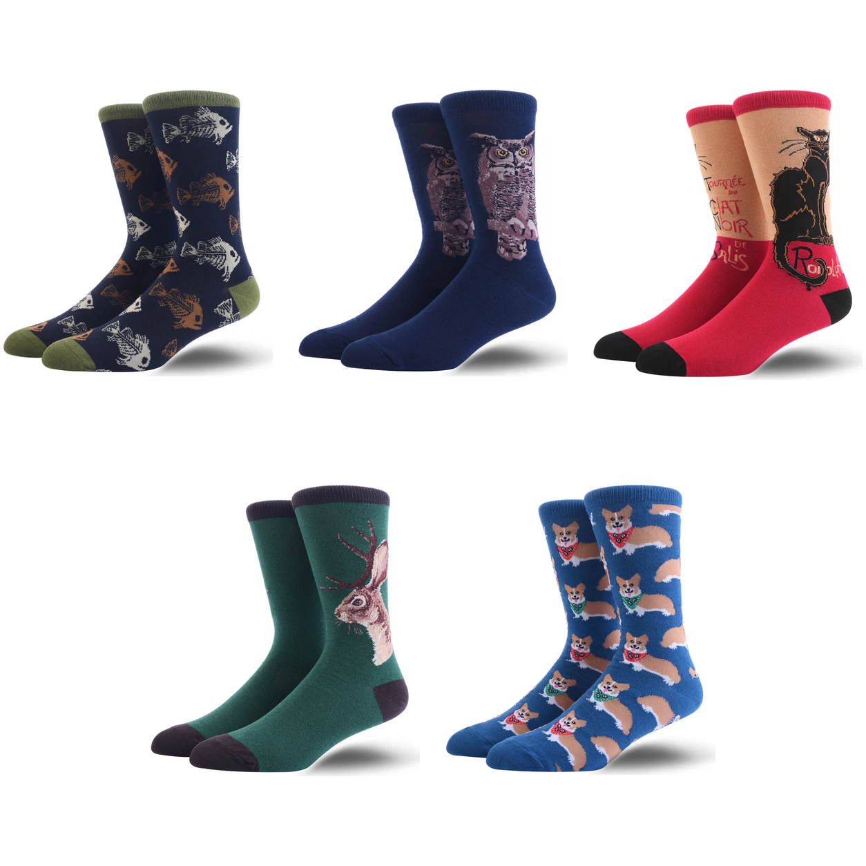 Men’s Urban Leisure Crew Socks – Lightweight Breathable Long Socks